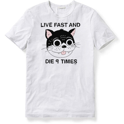 LIVE FAST AND DIE 9 TIMES (WHITE) SHIRT